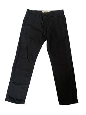 Black Chino Pants Slim Straight Stretch Casual  Pants Topman Standard